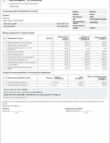 Чорний Рено Сценік, об'ємом двигуна 1.6 л та пробігом 259 тис. км за 5300 $, фото 107 на Automoto.ua