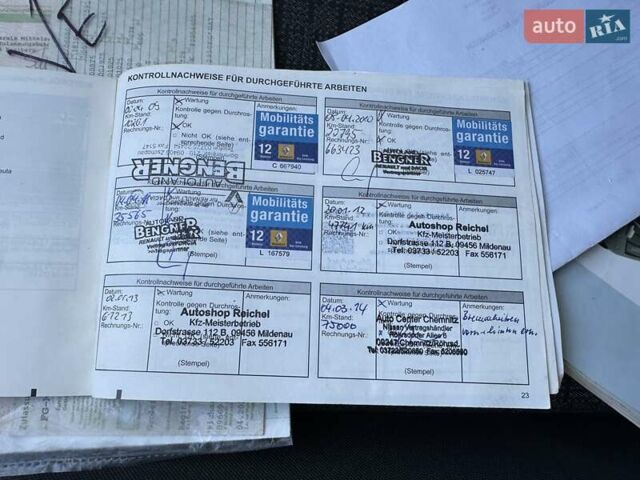 Черный Рено Сценик, объемом двигателя 1.6 л и пробегом 187 тыс. км за 5600 $, фото 32 на Automoto.ua