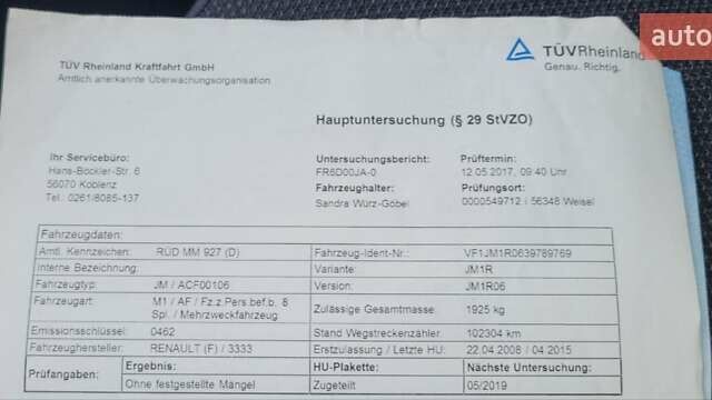 Чорний Рено Сценік, об'ємом двигуна 1.6 л та пробігом 158 тис. км за 6850 $, фото 41 на Automoto.ua