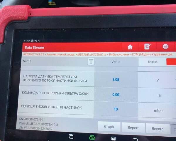 Чорний Рено Сценік, об'ємом двигуна 1.5 л та пробігом 233 тис. км за 7700 $, фото 31 на Automoto.ua