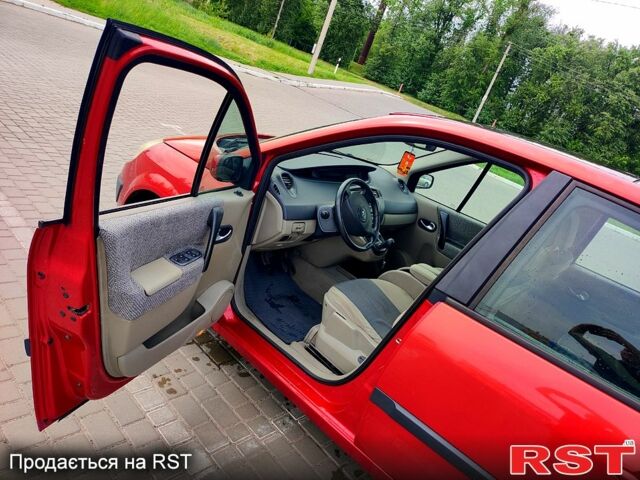 Красный Рено Сценик, объемом двигателя 1.9 л и пробегом 260 тыс. км за 4200 $, фото 2 на Automoto.ua