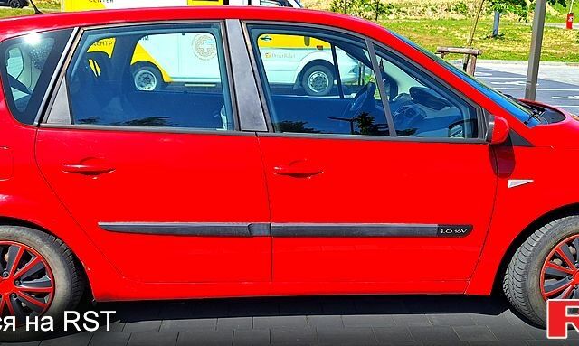 Красный Рено Сценик, объемом двигателя 1.6 л и пробегом 130 тыс. км за 3700 $, фото 3 на Automoto.ua