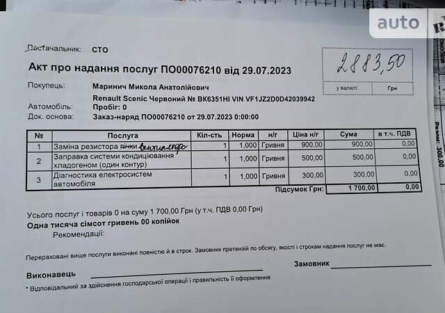 Червоний Рено Сценік, об'ємом двигуна 1.5 л та пробігом 232 тис. км за 7199 $, фото 18 на Automoto.ua