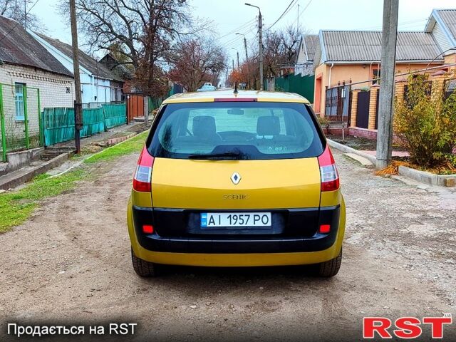 Желтый Рено Сценик, объемом двигателя 1.6 л и пробегом 227 тыс. км за 4000 $, фото 5 на Automoto.ua