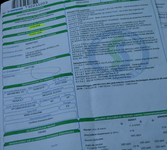 Сірий Рено Сценік, об'ємом двигуна 1.6 л та пробігом 173 тис. км за 4500 $, фото 21 на Automoto.ua