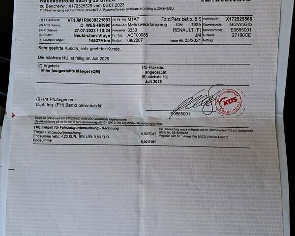 Сірий Рено Сценік, об'ємом двигуна 1.6 л та пробігом 179 тис. км за 6500 $, фото 36 на Automoto.ua