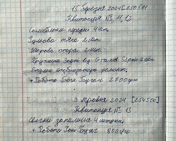 Серый Рено Сценик, объемом двигателя 1.6 л и пробегом 291 тыс. км за 6200 $, фото 12 на Automoto.ua