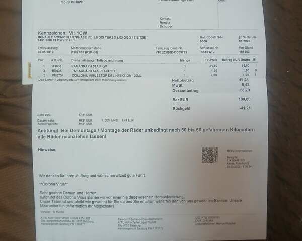 Сірий Рено Сценік, об'ємом двигуна 1.46 л та пробігом 263 тис. км за 6999 $, фото 9 на Automoto.ua
