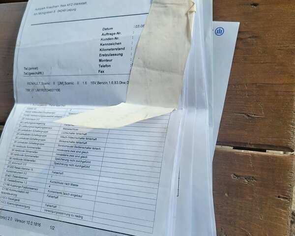 Зелений Рено Сценік, об'ємом двигуна 1.6 л та пробігом 194 тис. км за 4600 $, фото 9 на Automoto.ua