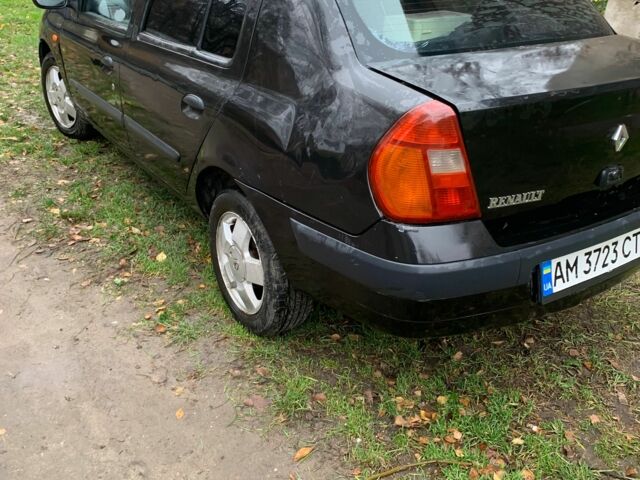 Черный Рено Симбол (Талия), объемом двигателя 1.4 л и пробегом 200 тыс. км за 1550 $, фото 2 на Automoto.ua