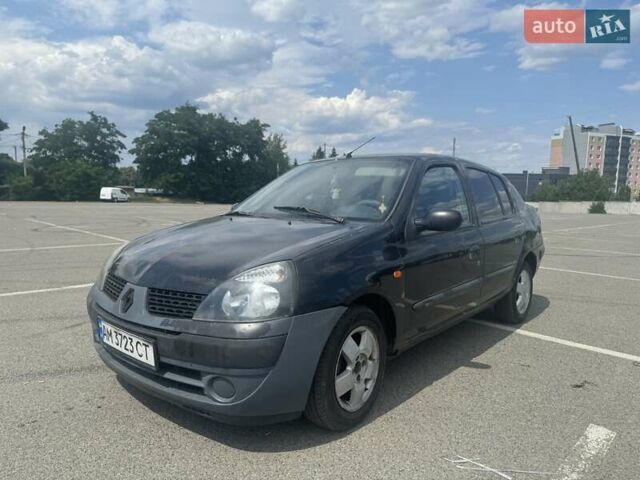 Черный Рено Симбол, объемом двигателя 1.4 л и пробегом 150 тыс. км за 1550 $, фото 1 на Automoto.ua