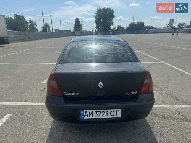 Черный Рено Симбол, объемом двигателя 1.4 л и пробегом 150 тыс. км за 1550 $, фото 4 на Automoto.ua
