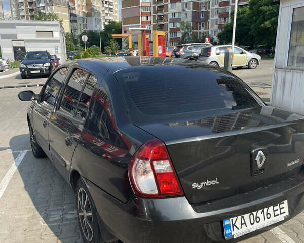 Черный Рено Симбол, объемом двигателя 1.39 л и пробегом 209 тыс. км за 3000 $, фото 2 на Automoto.ua