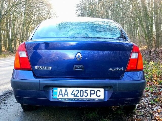 Синий Рено Симбол, объемом двигателя 1.4 л и пробегом 443 тыс. км за 2450 $, фото 5 на Automoto.ua