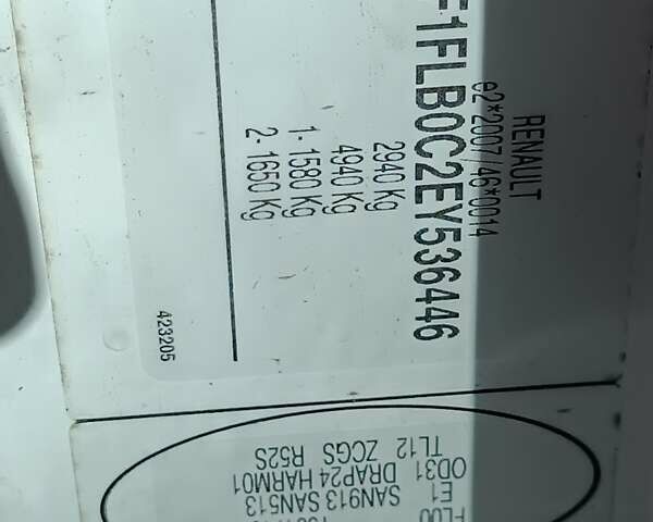 Білий Рено Трафік, об'ємом двигуна 2 л та пробігом 299 тис. км за 9999 $, фото 12 на Automoto.ua