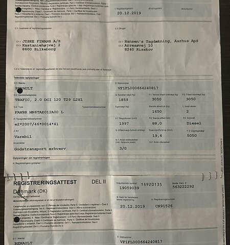 Белый Рено Трафик, объемом двигателя 2 л и пробегом 195 тыс. км за 16800 $, фото 24 на Automoto.ua