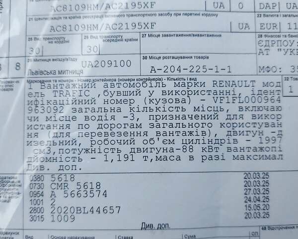 Белый Рено Трафик, объемом двигателя 2 л и пробегом 157 тыс. км за 17200 $, фото 47 на Automoto.ua