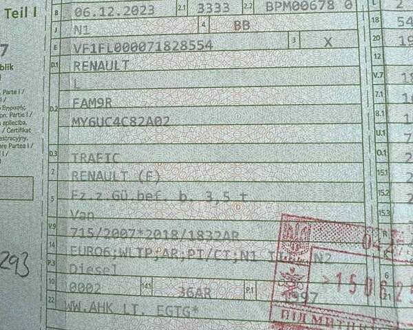 Білий Рено Трафік, об'ємом двигуна 2 л та пробігом 30 тис. км за 24990 $, фото 72 на Automoto.ua