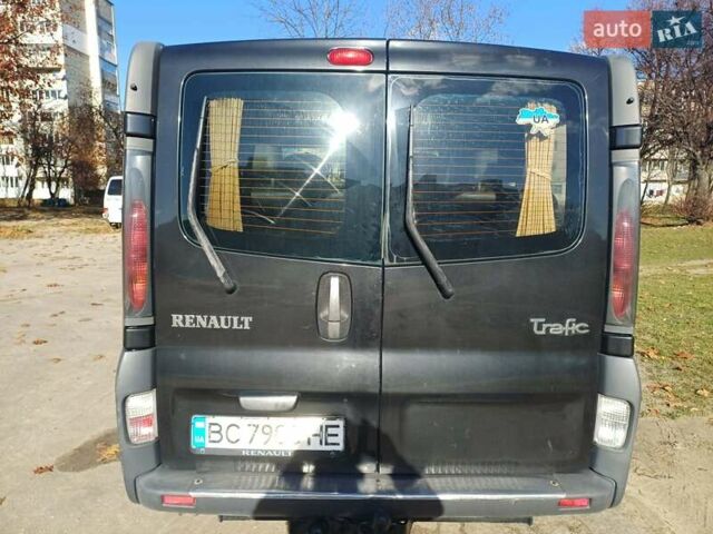 Черный Рено Трафик, объемом двигателя 2.5 л и пробегом 306 тыс. км за 7600 $, фото 1 на Automoto.ua