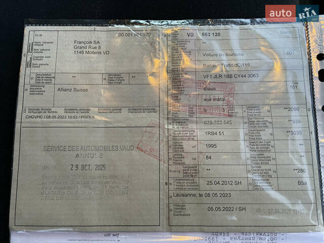 Черный Рено Трафик, объемом двигателя 2 л и пробегом 201 тыс. км за 17900 $, фото 67 на Automoto.ua