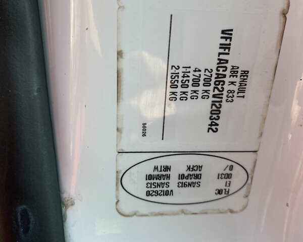 Белый Рено Трафик груз-пасс., объемом двигателя 1.9 л и пробегом 285 тыс. км за 3450 $, фото 8 на Automoto.ua