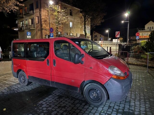 Красный Рено Трафик, объемом двигателя 1.9 л и пробегом 380 тыс. км за 2600 $, фото 1 на Automoto.ua