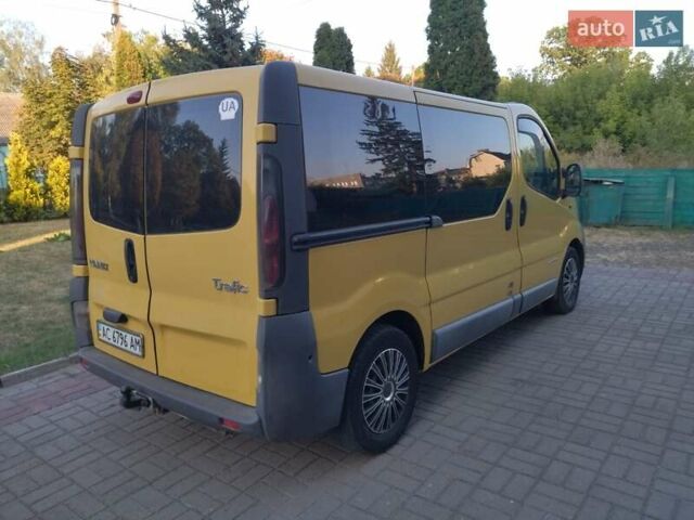 Желтый Рено Трафик, объемом двигателя 1.9 л и пробегом 309 тыс. км за 6000 $, фото 10 на Automoto.ua