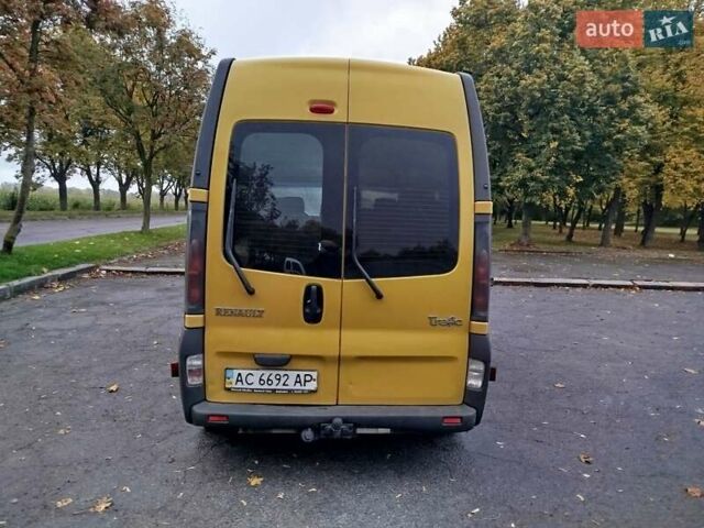 Желтый Рено Трафик, объемом двигателя 1.9 л и пробегом 444 тыс. км за 6500 $, фото 10 на Automoto.ua