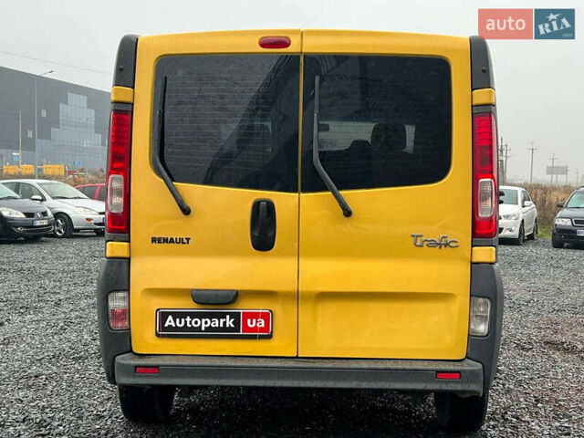 Желтый Рено Трафик, объемом двигателя 2 л и пробегом 187 тыс. км за 8990 $, фото 7 на Automoto.ua