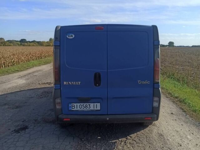 Синий Рено Трафик, объемом двигателя 1.9 л и пробегом 360 тыс. км за 6300 $, фото 5 на Automoto.ua