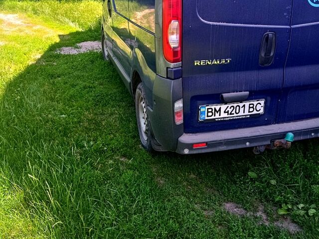 Синий Рено Трафик, объемом двигателя 2 л и пробегом 340 тыс. км за 7700 $, фото 3 на Automoto.ua