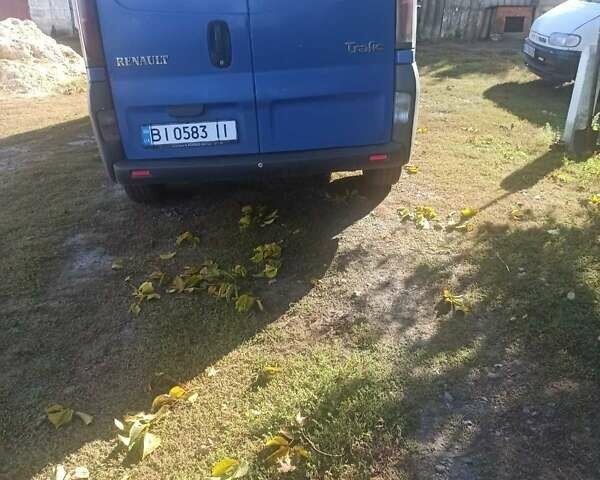 Синий Рено Трафик, объемом двигателя 1.9 л и пробегом 350 тыс. км за 7764 $, фото 1 на Automoto.ua