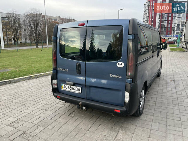 Синий Рено Трафик, объемом двигателя 1.9 л и пробегом 455 тыс. км за 7400 $, фото 4 на Automoto.ua