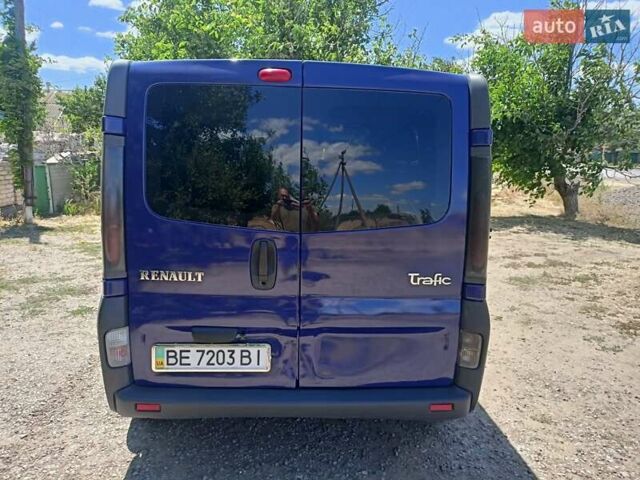 Синий Рено Трафик, объемом двигателя 1.87 л и пробегом 455 тыс. км за 6650 $, фото 5 на Automoto.ua