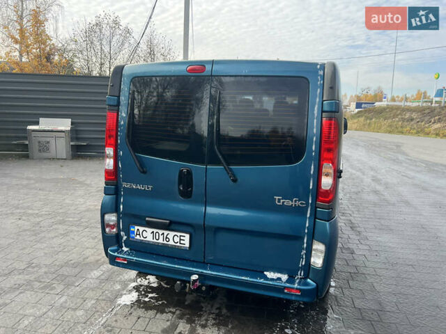 Синий Рено Трафик, объемом двигателя 2 л и пробегом 288 тыс. км за 12100 $, фото 2 на Automoto.ua
