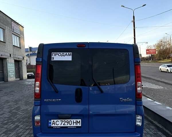 Синий Рено Трафик, объемом двигателя 2 л и пробегом 245 тыс. км за 14500 $, фото 2 на Automoto.ua
