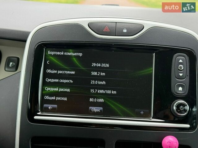 Білий Рено Зое, об'ємом двигуна 0 л та пробігом 93 тис. км за 6700 $, фото 13 на Automoto.ua