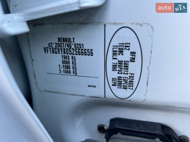 Белый Рено Зое, объемом двигателя 0 л и пробегом 106 тыс. км за 6250 $, фото 1 на Automoto.ua