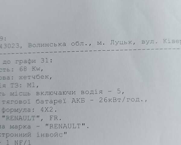 Білий Рено Зое, об'ємом двигуна 0 л та пробігом 130 тис. км за 6100 $, фото 22 на Automoto.ua