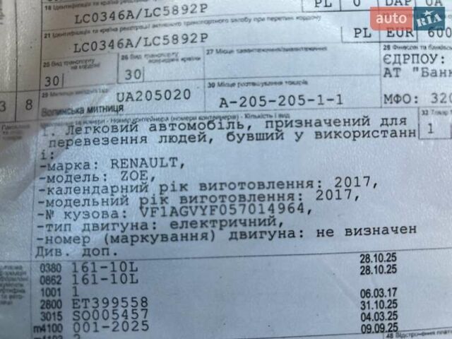 Белый Рено Зое, объемом двигателя 0 л и пробегом 110 тыс. км за 8450 $, фото 23 на Automoto.ua