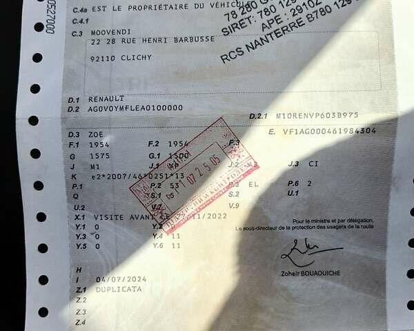 Білий Рено Зое, об'ємом двигуна 0 л та пробігом 42 тис. км за 9500 $, фото 26 на Automoto.ua