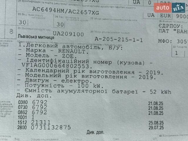 Белый Рено Зое, объемом двигателя 0 л и пробегом 94 тыс. км за 13300 $, фото 151 на Automoto.ua