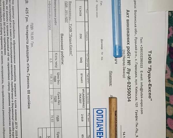 Рено Зое 2019 в Луцке на Automoto.ua Белый Рено Зое, объемом двигателя 0 л и пробегом 65 тыс. км за 10200 $, фото 6 на Automoto.ua