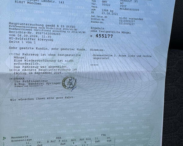 Белый Рено Зое, объемом двигателя 0 л и пробегом 33 тыс. км за 13800 $, фото 23 на Automoto.ua