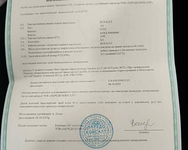 Белый Рено Зое, объемом двигателя 0 л и пробегом 102 тыс. км за 10999 $, фото 31 на Automoto.ua