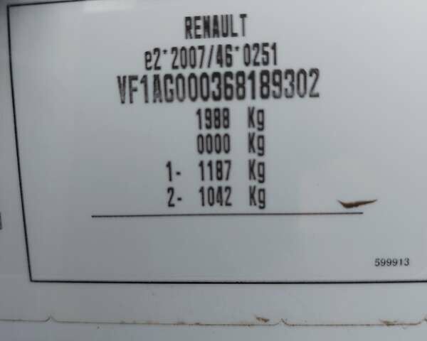 Белый Рено Зое, объемом двигателя 0 л и пробегом 73 тыс. км за 11100 $, фото 7 на Automoto.ua