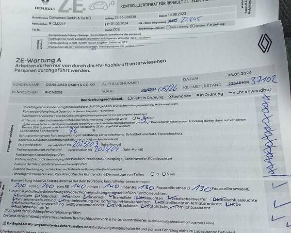 Фиолетовый Рено Зое, объемом двигателя 0 л и пробегом 41 тыс. км за 12625 $, фото 32 на Automoto.ua