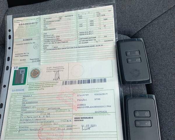 Фиолетовый Рено Зое, объемом двигателя 0 л и пробегом 41 тыс. км за 12625 $, фото 30 на Automoto.ua