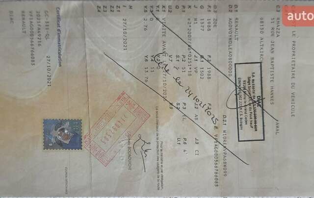 Червоний Рено Зое, об'ємом двигуна 0 л та пробігом 69 тис. км за 12800 $, фото 26 на Automoto.ua