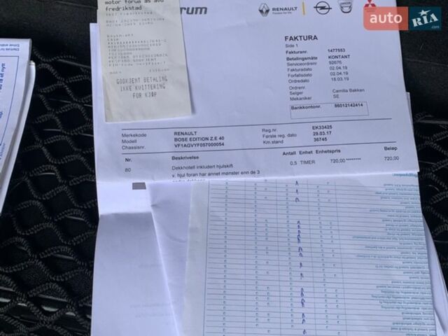 Серый Рено Зое, объемом двигателя 0 л и пробегом 140 тыс. км за 9200 $, фото 34 на Automoto.ua